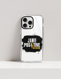 iPhone Glass Case | For iPhone Users | Tempered Glass Back & TPU Sides | Durable Protection & Fade-Proof Print | Unisex | Grunge | Positivity - front_15 Pro Max - 15 Pro Max - mockup 11