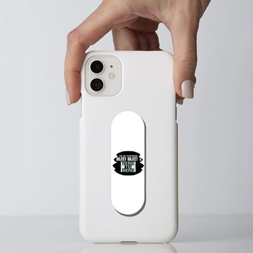 Phone Grip Holder | Universal Fit | Durable Material | UV Printed | Secure Grip & Media Stand | Unisex | Personalized | Grungy | Success | Motivational Gifts | Empowering | Empowering Motivational Gifts - front - White - mockup 1