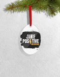 Christmas Ornaments | 3x3-inch | Acrylic UV Printed | Lightweight, Waterproof, Fade-Proof, Satin Ribbon | Unisex Adult | Personalized | Bold | Positivity | Self-belief | Everyday | Motivational - front_Oval - Oval - mockup 4
