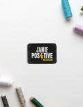 Embroidery Patches | Versatile Iron-On | Premium Madeira Threads | Durable & Expressive | Unisex | Personalized | DTG | Embroidery | Bold | Positivity | Self-belief | Everyday | Motivational - front_Rectangle - Rectangle - Black - mockup 3