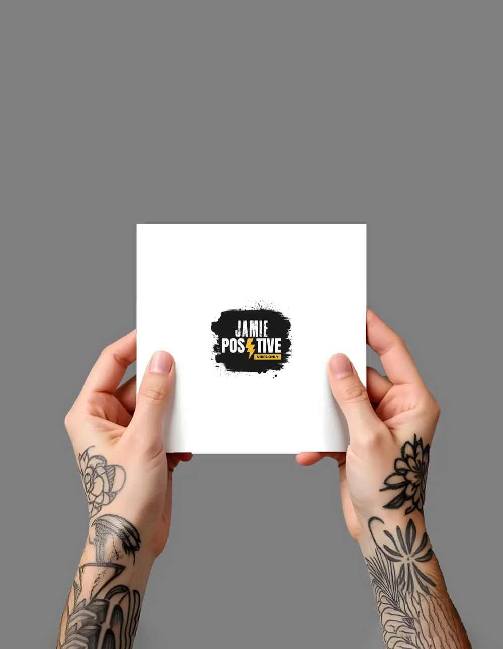Temporary Tattoos | Unisex | 175g Transfer Sheet | Skin-Friendly, Easy Apply & Remove | All Ages | Personalized | Bold | Positivity | Self-belief | Everyday | Motivational - front_2.5x2.5 In - 2.5x2.5 In - mockup 1