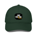 Classic Baseball Cap | Universal Fit | 280 GSM Drill Cotton | DTG Print | Sun Protection | Unisex Adults | Personalized | DTG | Bold | Positivity | Self-belief | Everyday | Motivational - front - Bottle Green - mockup 1