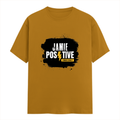Classic Crew T-Shirt | Men's Regular Fit | 180 GSM Bio-Washed Cotton | DTG Print Ready | Double-Stitched & Ribbed Neck | Personalized | DTG | Bold | Positivity | Self-belief | Everyday | Motivational - front - Mustard Yellow - mockup 1