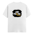 Classic Crew T-Shirt | Men's Regular Fit | 180 GSM Bio-Washed Cotton | DTG Print Ready | Double-Stitched & Ribbed Neck | Personalized | DTG | Bold | Positivity | Self-belief | Everyday | Motivational - back - White - mockup 2
