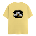 Classic Crew T-Shirt | Men's Regular Fit | 180 GSM Bio-Washed Cotton | DTG Print Ready | Double-Stitched & Ribbed Neck | Personalized | DTG | Bold | Positivity | Self-belief | Everyday | Motivational - back - Yellow - mockup 2