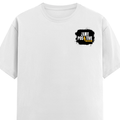 Classic Crew T-Shirt | Men's Regular Fit | 180 GSM Bio-Washed Cotton | DTG Print Ready | Double-Stitched & Ribbed Neck | Personalized | DTG | Bold | Positivity | Self-belief | Everyday | Motivational - left pocket - White - mockup 3