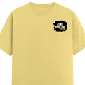Classic Crew T-Shirt | Men's Regular Fit | 180 GSM Bio-Washed Cotton | DTG Print Ready | Double-Stitched & Ribbed Neck | Personalized | DTG | Bold | Positivity | Self-belief | Everyday | Motivational - left pocket - Yellow - mockup 3