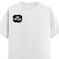 Classic Crew T-Shirt | Men's Regular Fit | 180 GSM Bio-Washed Cotton | DTG Print Ready | Double-Stitched & Ribbed Neck | Personalized | DTG | Bold | Positivity | Self-belief | Everyday | Motivational - right pocket - White - mockup 4