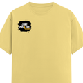 Classic Crew T-Shirt | Men's Regular Fit | 180 GSM Bio-Washed Cotton | DTG Print Ready | Double-Stitched & Ribbed Neck | Personalized | DTG | Bold | Positivity | Self-belief | Everyday | Motivational - right pocket - Yellow - mockup 4