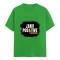 Female Classic Crew T-Shirt | Women's Regular Fit | 180 GSM Bio-Washed Cotton | Double Stitched, Pre-Shrunk | Personalized | DTG | Bold | Positivity | Self-belief | Everyday | Motivational - front - Flag Green - mockup 1