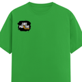 Female Classic Crew T-Shirt | Women's Regular Fit | 180 GSM Bio-Washed Cotton | Double Stitched, Pre-Shrunk | Personalized | DTG | Bold | Positivity | Self-belief | Everyday | Motivational - right pocket - Flag Green - mockup 4