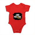 Rompers | Regular Fit Baby & Toddler | Bio-Washed Cotton | Double Stitched, Pre-Shrunk | Unisex | Personalized | DTG | Bold | Positivity | Self-belief | Everyday | Motivational - front - Red - mockup 1