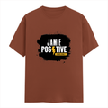 Men's Classic Crew T-Shirt | Regular Fit | 180 GSM Bio-Washed Cotton | DTF Print Ready | Pre-Shrunk, Durable | Personalized | DTF | Bold | Positivity | Self-belief | Everyday | Motivational - front - Copper - mockup 1