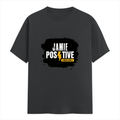 Men's Classic Crew T-Shirt | Regular Fit | 180 GSM Bio-Washed Cotton | DTF Print Ready | Pre-Shrunk, Durable | Personalized | DTF | Bold | Positivity | Self-belief | Everyday | Motivational - front - Steel Grey - mockup 1