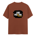 Men's Classic Crew T-Shirt | Regular Fit | 180 GSM Bio-Washed Cotton | DTF Print Ready | Pre-Shrunk, Durable | Personalized | DTF | Bold | Positivity | Self-belief | Everyday | Motivational - back - Copper - mockup 2