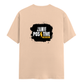 Men's Classic Crew T-Shirt | Regular Fit | 180 GSM Bio-Washed Cotton | DTF Print Ready | Pre-Shrunk, Durable | Personalized | DTF | Bold | Positivity | Self-belief | Everyday | Motivational - back - Peach - mockup 2