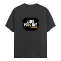 Men's Classic Crew T-Shirt | Regular Fit | 180 GSM Bio-Washed Cotton | DTF Print Ready | Pre-Shrunk, Durable | Personalized | DTF | Bold | Positivity | Self-belief | Everyday | Motivational - back - Steel Grey - mockup 2