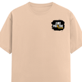 Men's Classic Crew T-Shirt | Regular Fit | 180 GSM Bio-Washed Cotton | DTF Print Ready | Pre-Shrunk, Durable | Personalized | DTF | Bold | Positivity | Self-belief | Everyday | Motivational - left pocket - Peach - mockup 3