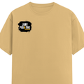 Men's Classic Crew T-Shirt | Regular Fit | 180 GSM Bio-Washed Cotton | DTF Print Ready | Pre-Shrunk, Durable | Personalized | DTF | Bold | Positivity | Self-belief | Everyday | Motivational - right pocket - Beige - mockup 4