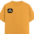 Men's Classic Crew T-Shirt | Regular Fit | 180 GSM Bio-Washed Cotton | DTF Print Ready | Pre-Shrunk, Durable | Personalized | DTF | Bold | Positivity | Self-belief | Everyday | Motivational - right pocket - Golden Yellow - mockup 4