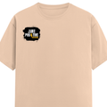 Men's Classic Crew T-Shirt | Regular Fit | 180 GSM Bio-Washed Cotton | DTF Print Ready | Pre-Shrunk, Durable | Personalized | DTF | Bold | Positivity | Self-belief | Everyday | Motivational - right pocket - Peach - mockup 4