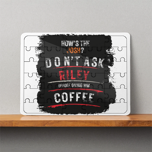 MDF Wooden Puzzles | 6x8 Inch | 30 Pieces | Durable MDF | Glossy Finish | Sublimation Print | Lightweight | Waterproof | Fade-Proof | Unisex | Personalized | Grunge | Coffee | Pop Culture (Bollywood) | Everyday | Playful | Uri: The Surgical Strike