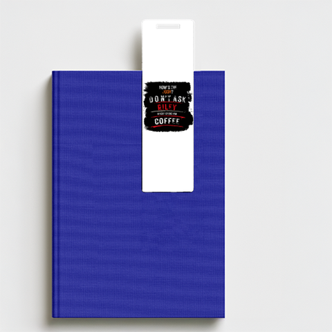 Bookmark | Standard | Acrylic UV Printed | Durable, Waterproof, Fade-Proof | Unisex | Personalized | Grunge | Coffee | Pop Culture (Bollywood) | Everyday | Playful | Uri: The Surgical Strike - front - Classic - White - mockup 1