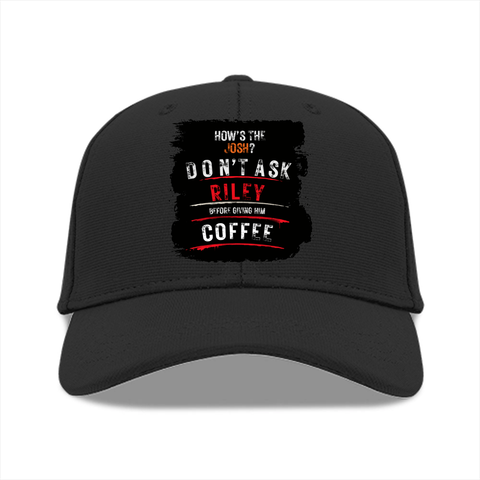 Baseball Ottoman Cap | Universal Fit, Adjustable | Ottoman Fabric, DTG | Structured, Lightweight, Breathable | Unisex | Personalized | DTG | Grunge | Coffee | Pop Culture (Bollywood) | Everyday | Playful | Uri: The Surgical Strike - front - Black - mockup 1