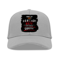 Baseball Ottoman Cap | Universal Fit, Adjustable | Ottoman Fabric, DTG | Structured, Lightweight, Breathable | Unisex | Personalized | DTG | Grunge | Coffee | Pop Culture (Bollywood) | Everyday | Playful | Uri: The Surgical Strike - front - Grey - mockup 1