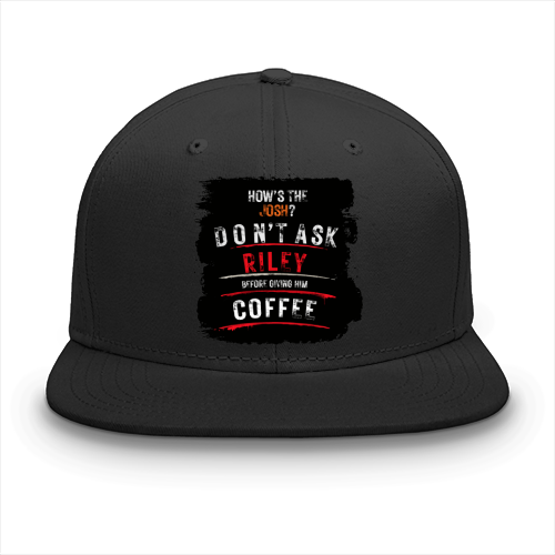 Classic Snapback Cap | Adjustable One-Size | Heavy Cotton DTG Printed | Flat Brim Structured | Unisex Adults | Personalized | DTG | Grunge | Coffee | Pop Culture (Bollywood) | Everyday | Playful | Uri: The Surgical Strike - front - Black - mockup 1