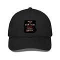 Classic Baseball Cap | Universal Fit | 280 GSM Drill Cotton | DTG Print | Sun Protection | Unisex Adults | Personalized | DTG | Grunge | Coffee | Pop Culture (Bollywood) | Everyday | Playful | Uri: The Surgical Strike - front - Black - mockup 1