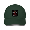 Classic Baseball Cap | Universal Fit | 280 GSM Drill Cotton | DTG Print | Sun Protection | Unisex Adults | Personalized | DTG | Grunge | Coffee | Pop Culture (Bollywood) | Everyday | Playful | Uri: The Surgical Strike - front - Bottle Green - mockup 1