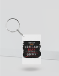 Keychain | Rectangle, Square, Slim Options | Acrylic UV Printed | Fade-Proof, Glossy Finish | Unisex | Personalized | Grunge | Coffee | Pop Culture (Bollywood) | Everyday | Playful | Uri: The Surgical Strike - front_Rectangle - Rectangle - White - mockup 3
