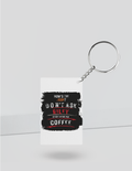 Keychain | Rectangle, Square, Slim Options | Acrylic UV Printed | Fade-Proof, Glossy Finish | Unisex | Personalized | Grunge | Coffee | Pop Culture (Bollywood) | Everyday | Playful | Uri: The Surgical Strike - back_Rectangle - White - mockup 4