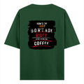 Oversized Classic T-Shirt | Unisex Oversized Fit | 100% Super-Combed Cotton | Pre-Shrunk & Ribbed Neck | Adults | Personalized | DTG | Grunge | Coffee | Pop Culture (Bollywood) | Everyday | Playful | Uri: The Surgical Strike - back - Bottle Green - mockup 2