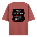 Oversized Classic T-Shirt | Unisex Oversized Fit | 100% Super-Combed Cotton | Pre-Shrunk & Ribbed Neck | Adults | Personalized | DTG | Grunge | Coffee | Pop Culture (Bollywood) | Everyday | Playful | Uri: The Surgical Strike - back - Coral - mockup 2