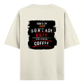 Oversized Classic T-Shirt | Unisex Oversized Fit | 100% Super-Combed Cotton | Pre-Shrunk & Ribbed Neck | Adults | Personalized | DTG | Grunge | Coffee | Pop Culture (Bollywood) | Everyday | Playful | Uri: The Surgical Strike - back - Off White - mockup 2