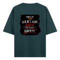 Oversized Classic T-Shirt | Unisex Oversized Fit | 100% Super-Combed Cotton | Pre-Shrunk & Ribbed Neck | Adults | Personalized | DTG | Grunge | Coffee | Pop Culture (Bollywood) | Everyday | Playful | Uri: The Surgical Strike - back - Petrol Blue - mockup 2