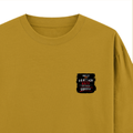 Oversized Classic T-Shirt | Unisex Oversized Fit | 100% Super-Combed Cotton | Pre-Shrunk & Ribbed Neck | Adults | Personalized | DTG | Grunge | Coffee | Pop Culture (Bollywood) | Everyday | Playful | Uri: The Surgical Strike - right pocket - Mustard Yellow - mockup 4