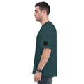 Oversized Classic T-Shirt | Unisex Oversized Fit | 100% Super-Combed Cotton | Pre-Shrunk & Ribbed Neck | Adults | Personalized | DTG | Grunge | Coffee | Pop Culture (Bollywood) | Everyday | Playful | Uri: The Surgical Strike - right sleeve - Petrol Blue - mockup 6