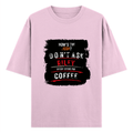 Oversized Classic T-Shirt | Unisex Fit | 100% Super-Combed Cotton | Pre-Shrunk, Double-Stitched | Adults | Personalized | DTF | Grunge | Coffee | Pop Culture (Bollywood) | Everyday | Playful | Uri: The Surgical Strike - front - Light Baby Pink - mockup 1
