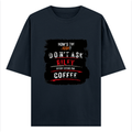 Oversized Classic T-Shirt | Unisex Fit | 100% Super-Combed Cotton | Pre-Shrunk, Double-Stitched | Adults | Personalized | DTF | Grunge | Coffee | Pop Culture (Bollywood) | Everyday | Playful | Uri: The Surgical Strike - front - Navy Blue - mockup 1