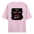 Oversized Classic T-Shirt | Unisex Fit | 100% Super-Combed Cotton | Pre-Shrunk, Double-Stitched | Adults | Personalized | DTF | Grunge | Coffee | Pop Culture (Bollywood) | Everyday | Playful | Uri: The Surgical Strike - back - Light Baby Pink - mockup 2