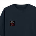 Oversized Classic T-Shirt | Unisex Fit | 100% Super-Combed Cotton | Pre-Shrunk, Double-Stitched | Adults | Personalized | DTF | Grunge | Coffee | Pop Culture (Bollywood) | Everyday | Playful | Uri: The Surgical Strike - left pocket - Navy Blue - mockup 3
