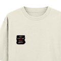 Oversized Classic T-Shirt | Unisex Fit | 100% Super-Combed Cotton | Pre-Shrunk, Double-Stitched | Adults | Personalized | DTF | Grunge | Coffee | Pop Culture (Bollywood) | Everyday | Playful | Uri: The Surgical Strike - left pocket - Off White - mockup 3