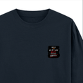 Oversized Classic T-Shirt | Unisex Fit | 100% Super-Combed Cotton | Pre-Shrunk, Double-Stitched | Adults | Personalized | DTF | Grunge | Coffee | Pop Culture (Bollywood) | Everyday | Playful | Uri: The Surgical Strike - right pocket - Navy Blue - mockup 4