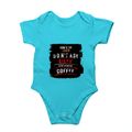 Rompers | Regular Fit Baby & Toddler | Bio-Washed Cotton | Double Stitched, Pre-Shrunk | Unisex | Personalized | DTG | Grunge | Coffee | Pop Culture (Bollywood) | Everyday | Playful | Uri: The Surgical Strike - front - SkyBlue - mockup 1