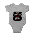 Rompers | Regular Fit Baby & Toddler | Bio-Washed Cotton | Double Stitched, Pre-Shrunk | Unisex | Personalized | DTG | Grunge | Coffee | Pop Culture (Bollywood) | Everyday | Playful | Uri: The Surgical Strike - back - Grey Melange - mockup 2