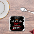 Coasters | Unisex | 3mm MDF Sublimation Print | Glossy Finish, Table Protection | Home & Office Accessory | Personalized | Grunge | Coffee | Pop Culture (Bollywood) | Everyday | Playful | Uri: The Surgical Strike - front_2 - White - mockup 2