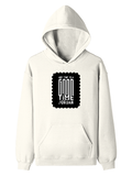 Pullover Hoodie | Unisex Regular Fit | Tri-Layer Cotton Blend | DTG Print Ready | Adults | Personalized | DTG | Typographic | Companionship | Good Experiences | Everyday | Positive - front - Off White - mockup 1